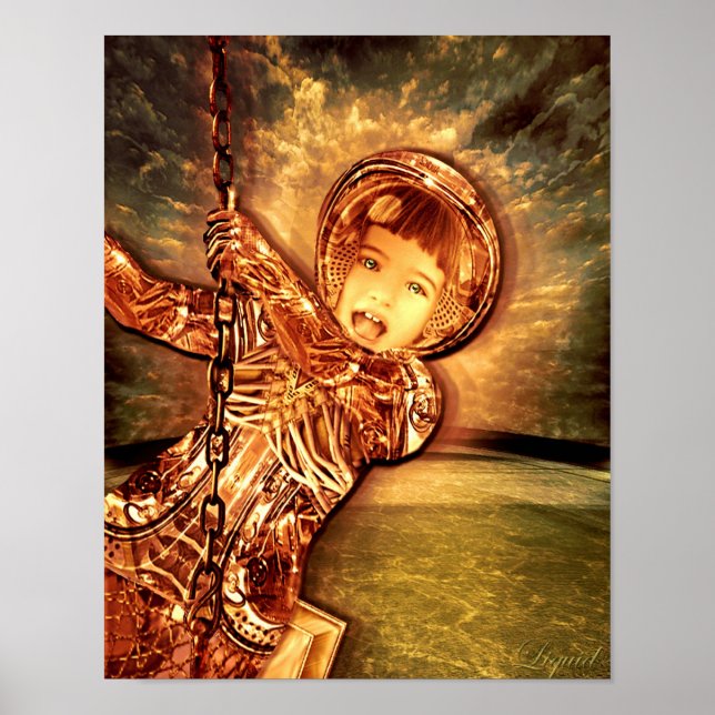 Cyborg Alice Impressão (Frente)