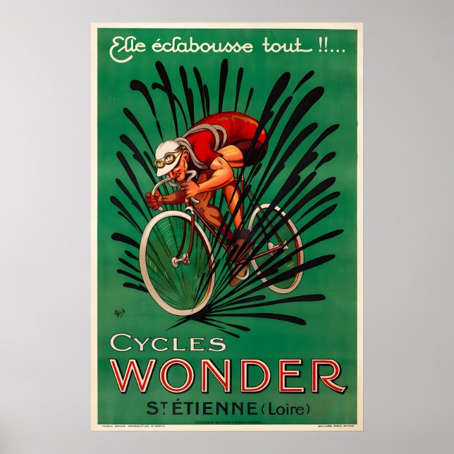Cycles Wonder Bicycle Poster Prints (Frente)