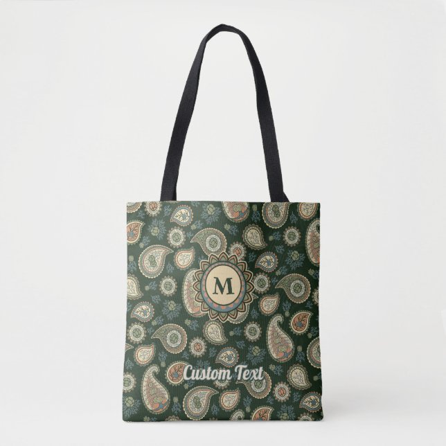 Cypress Paisley Pattern Tote Bag (Frente)