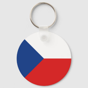 Czechia Fisheye Flag Chaveiro