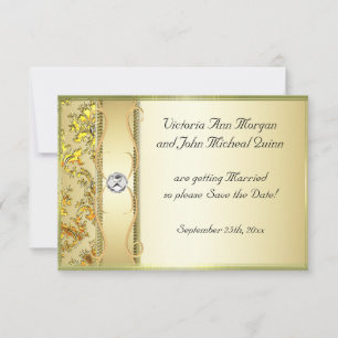 D1 Dourado com o Damasco Dourado Guarde o Cartão d