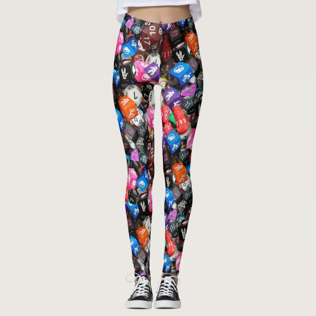 d20 leggings de dados (Frente)