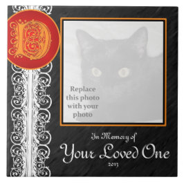 D Monograma - Azulejo "Em memória do seu amado"