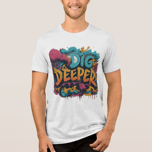 D-Shirt Gráfico Mais Profundo (Frente)