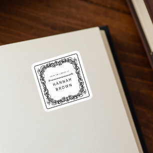 Da Biblioteca De Etiqueta De Livro Elegante