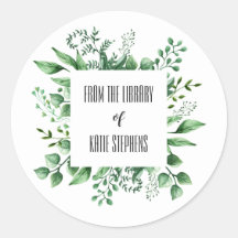 Da Biblioteca De Etiquetas De Livro Personalizadas