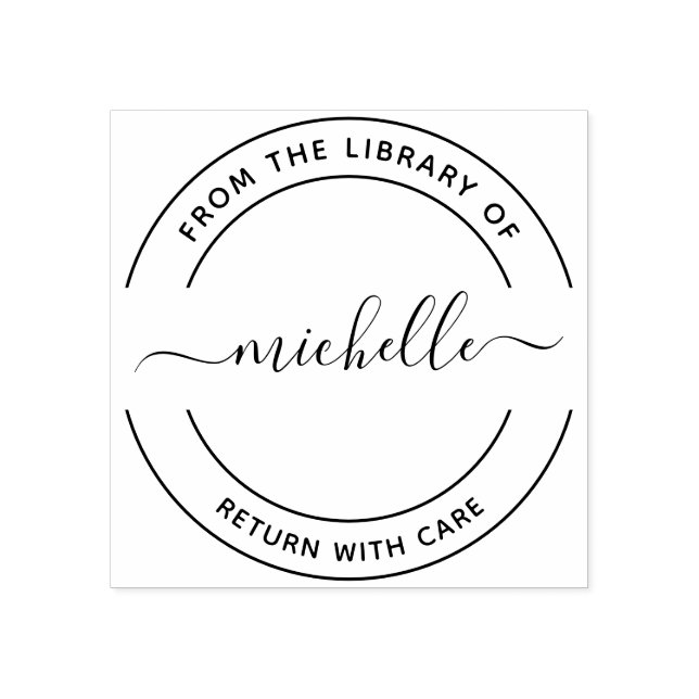 Da Biblioteca Do Carimbo De Borracha De Script (Impressão)