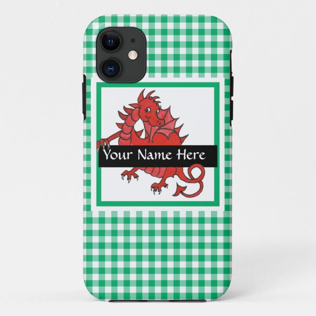 Da Case-Mate Capa Cute Red Dragon para iPhone 5/5s Personalizáv (Verso)