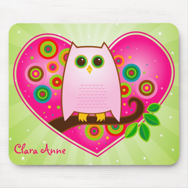 Da coruja amor sempre você Mousepad (Frente)