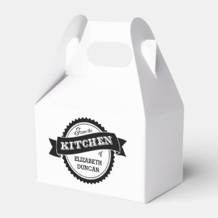 Da cozinha da caixa personalizada do favor