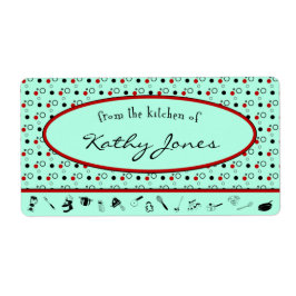 Da Cozinha Do Modelo De Etiquetas