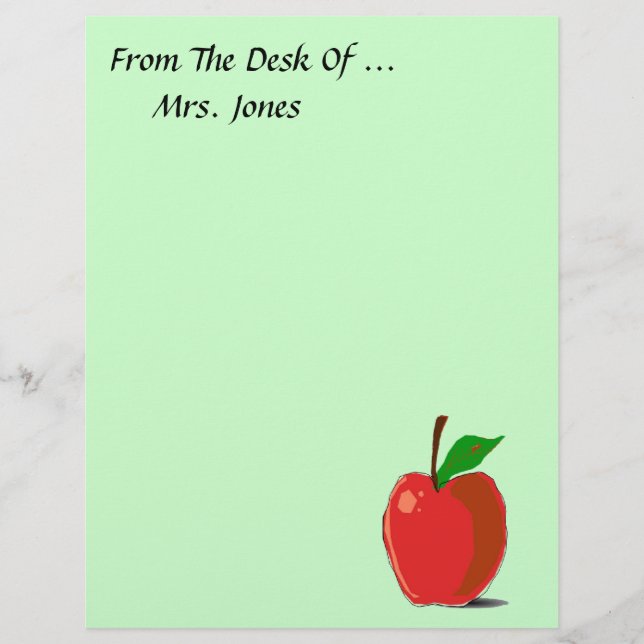 Da Escrivaninha De... Apple Stationery (Frente)