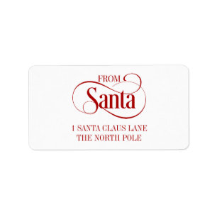 Da etiqueta de endereço do feriado do Natal de