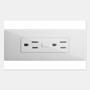 Da etiqueta elétrica da tomada da brincadeira