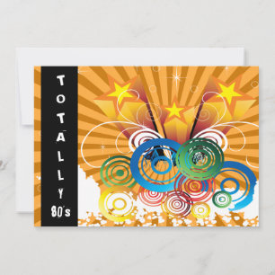 da laranja convite de festas retro do anos 80