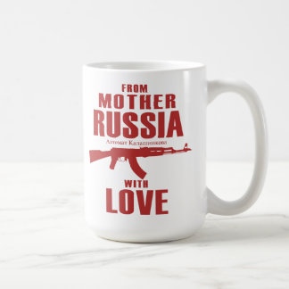 Da mãe Rússia com a caneca do amor AK