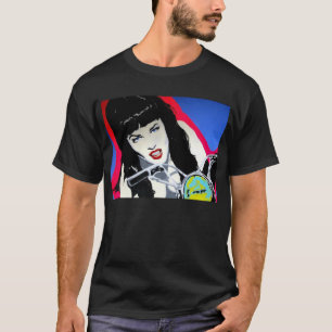 Da "menina motocicleta" em uma camisa