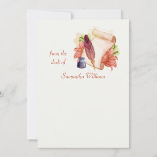 Da mesa de artigos personalizados