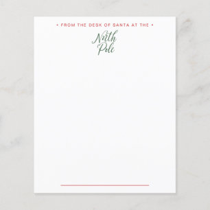 Da mesa de cartas de Papais noeis timbrados