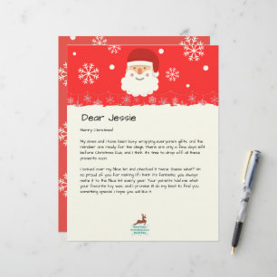 Da Mesa de Papais noeis Carta de Natal Personaliza
