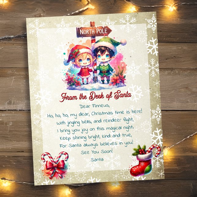 Da mesa de Papais noeis para crianças | Anime Elf (Criador carregado)