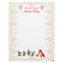 Da Mesa do Papai Noel Letterhead
