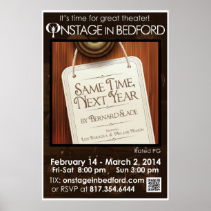 DA MESMA VEZ, Poster DO PRÓXIMO ANO