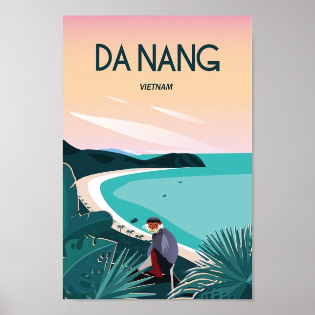 Da Nang vietnam poster de viagens (Frente)