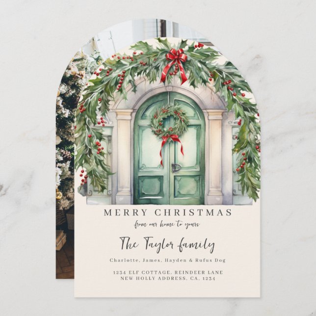 Da nossa casa ao seu cartão de Natal (Frente/Verso)