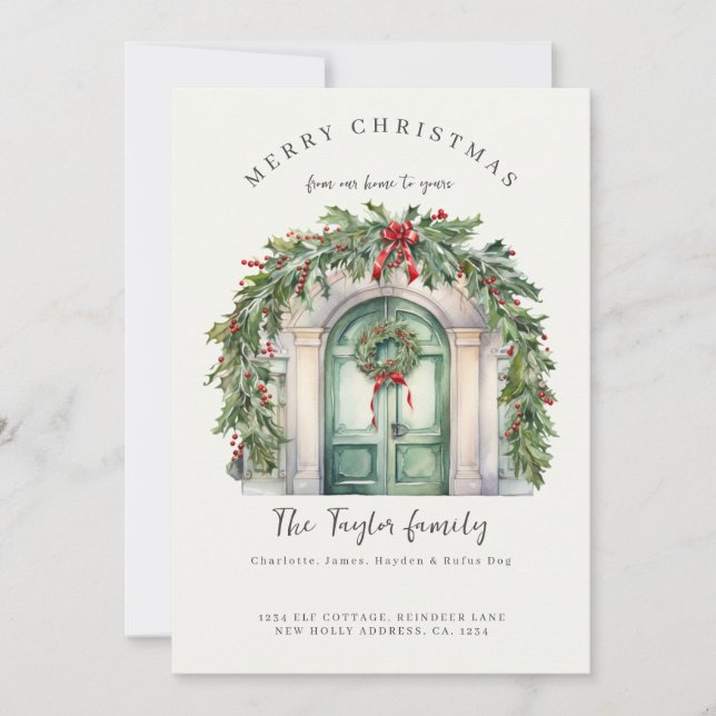 Da nossa casa ao seu cartão de Natal (Frente)