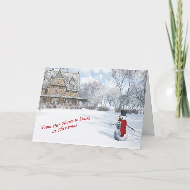 Da nossa casa ao seu cartão de Natal (Frente)