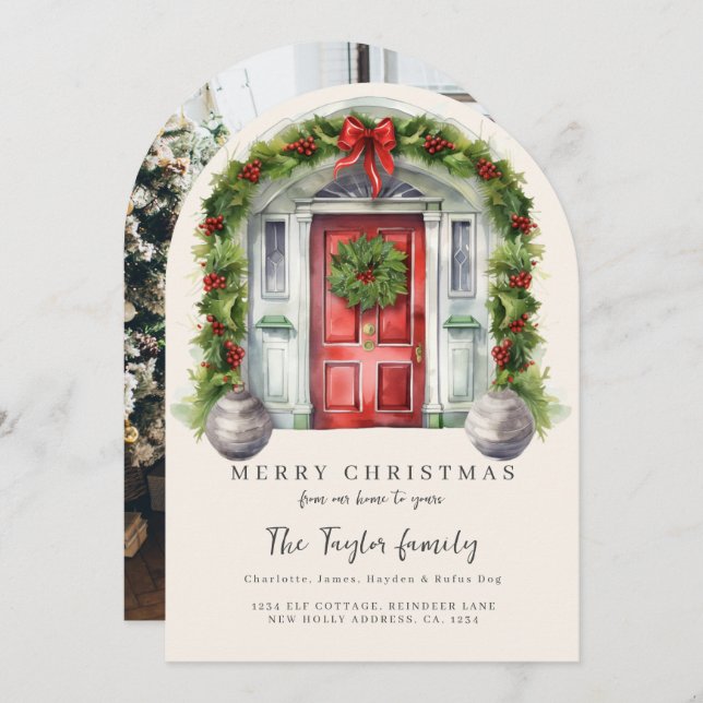 Da nossa casa ao seu cartão de Natal (Frente/Verso)