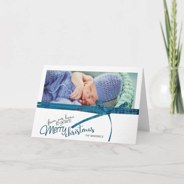 Da Nossa Casa Ao Seu Feliz Cartão De Natal (Frente)