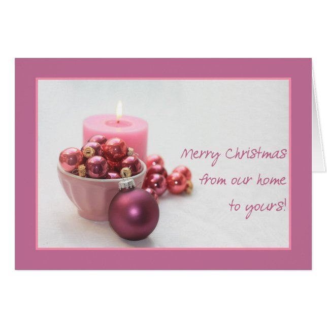 Da nossa casa para a sua... Cartão de Natal (Frente Horizontal)