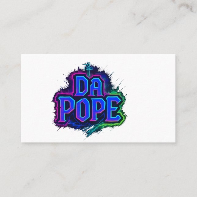 Da Pope Cartão de visita Design (Frente)
