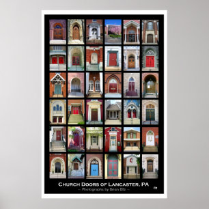 Da "portas igreja de Lancaster, poster do PA"