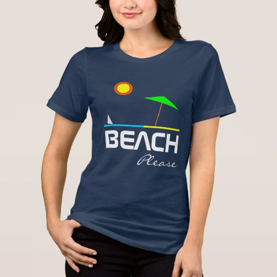 Da praia customizável bonito um--um-amável por camiseta