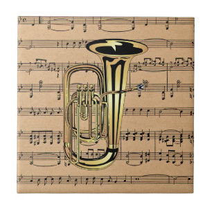 ~ da tuba com fundo da partitura