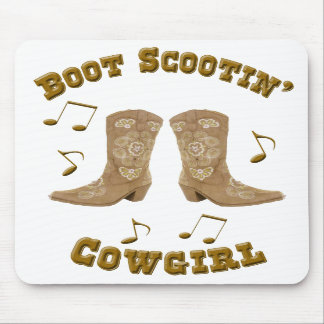 Da "vaqueira" Mousepad ocidental de Scootin bota