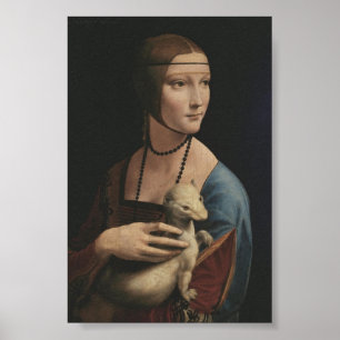 DA VINCI A SENHORA COM ERMINE POSTER