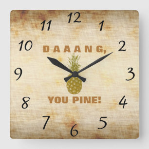 Daaang Você Pine O Relógio De Parede