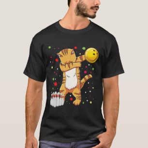 Dabbing Cat Boliche Camisa Funny Boliche Gift Cat