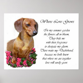 Dachshund Art Impressão