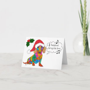 Dachshund Através Do Cartão De Saudação De Nat