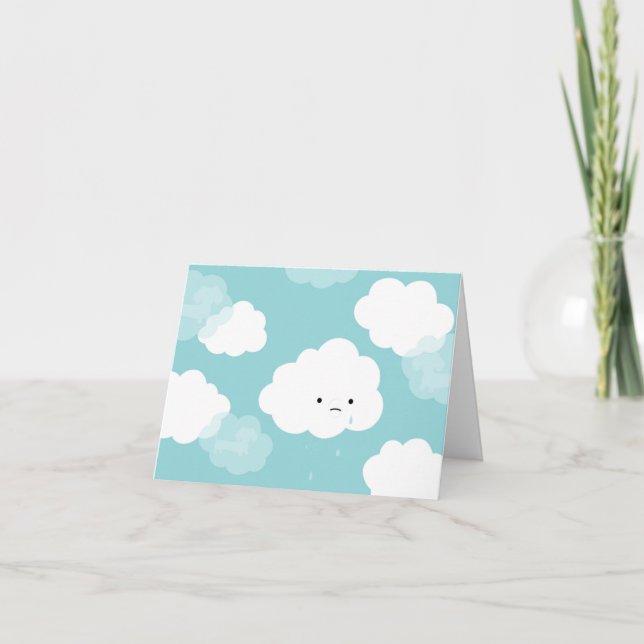 Dachshund Cartão de condolências Pensando em você (Frente)