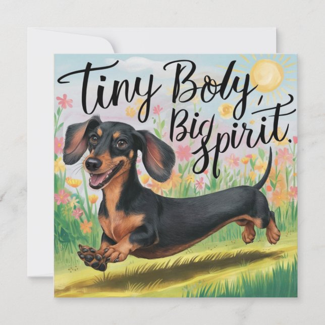 Dachshund Corpo Pequeno, Grande Espírito (Frente)
