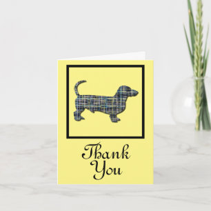 Dachshund Daxie Dog Obrigado Cartão de Saudação