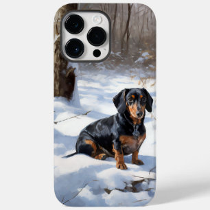 Dachshund Deixe Nevar Natal