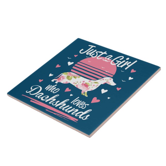 Dachshund Design, Só Uma Menina Que Ama Dachshance (Lateral)