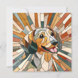 Dachshund dog - Doxie - mosaico colorido
